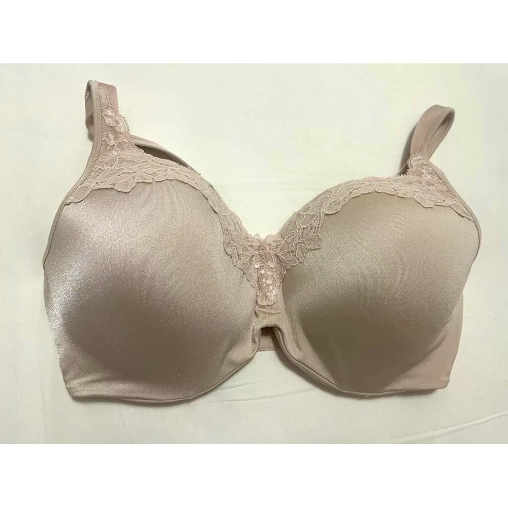 38DDD Beige Padded BRA with Lace Trim (STYLE 4823) Adjustable Straps and 4 Hooks